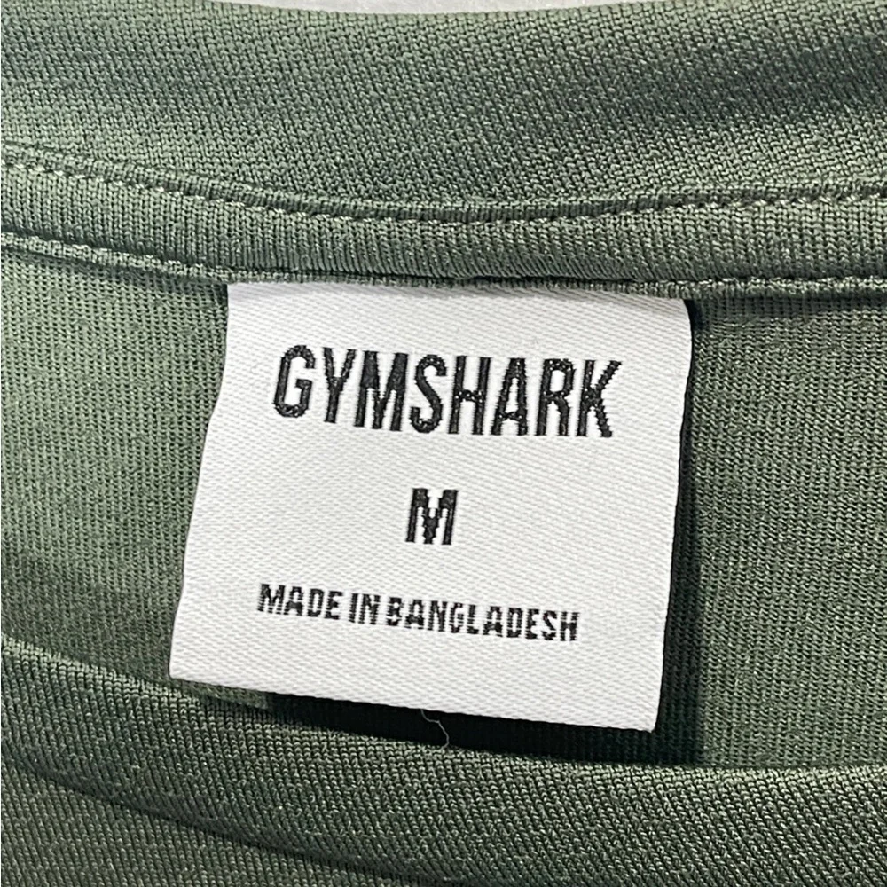 Gymshark Arrival Long Sleeve T-Shirt Slim Fit Dark Green Size Medium Workout Gym - Picture 3 of 3